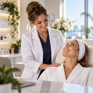 Medical aesthetics practice owner achieving sustainable business growth with a profitable business model