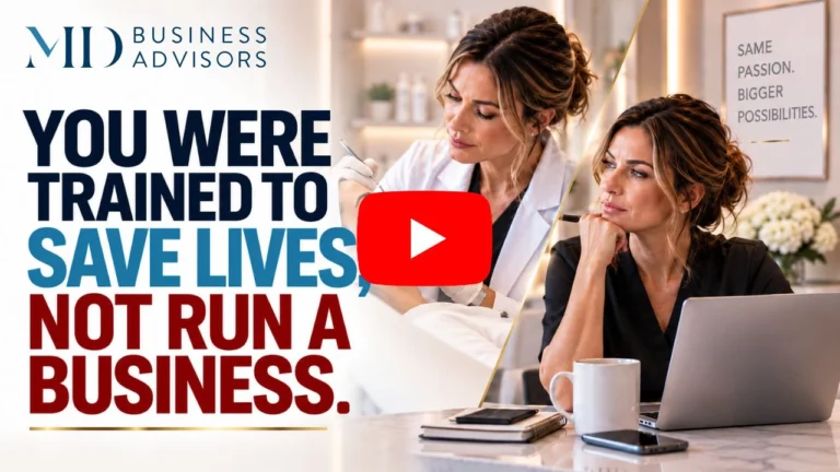 You were trained to save lives, not run a business.